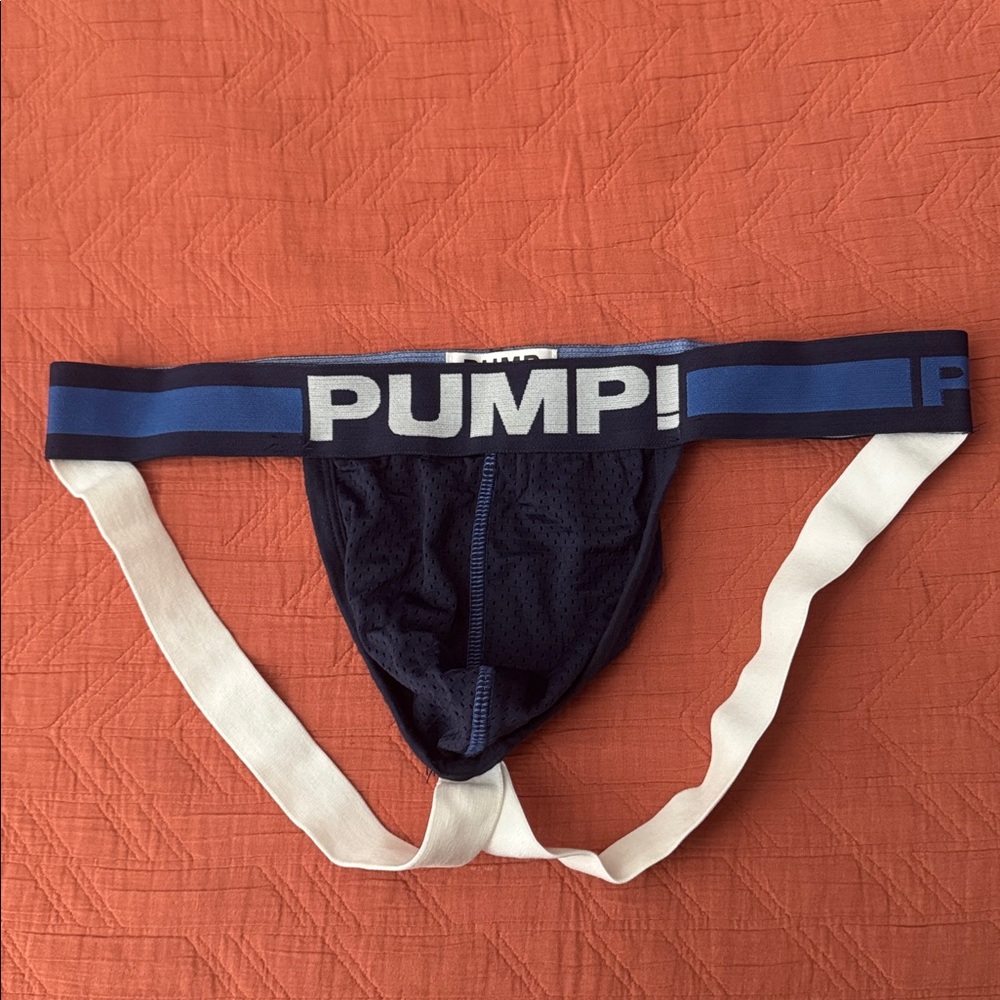 PUMP! Navy Blue Jockstrap - L